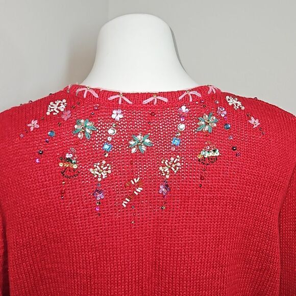 Ugly Red Christmas Sweater size XLARGE - Picture 4 of 7